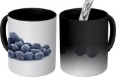 Magische Mok - Foto op Warmte Mok - Blauwe bessen - Fruit - Wit - 350 ML