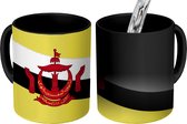 Magische Mok - Foto op Warmte Mok - tekening van de Brunei vlag - 350 ML