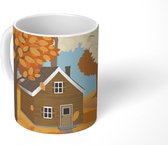 Mok - een jagershut in het bos - 350 ML - Beker