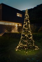FlinQ Luxxtree Vlaggenmast Lichtketting 6m Warmwit - Licht Kerstboom - 900 LED-lichtjes - Warmwitte kleur - Kerstboom verlicht