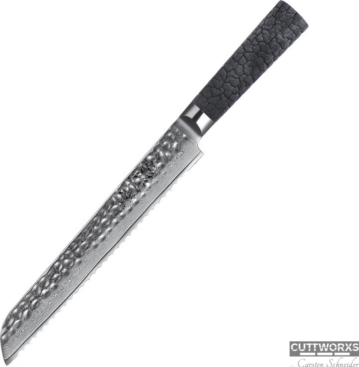 Cuttworxs - Flamewood - Evolution - Brood mes - Damast staal - Damascus staal