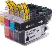 G&G Brother LC-3217 XL - Huismerk Inktcartridge - Zwart / Cyaan / Magenta / Geel