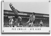 Walljar - PEC Zwolle - AFC Ajax '76 - Muurdecoratie - Plexiglas schilderij