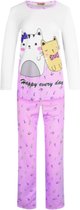Dames pyjamaset met pandabeerafbeelding 2307 L wit/roze