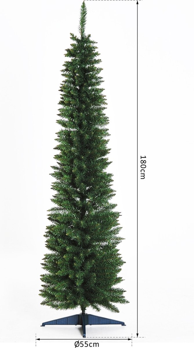 ChristmasGoodz - Kunstkerstboom - Smalle Kunstkerstboom - Smalle kerstboom - 180 cm – foto 7