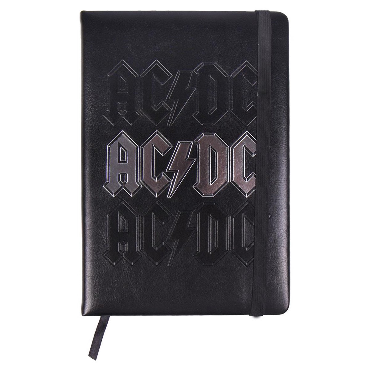 AC/DC notitieboek - Logo Zwart - A5