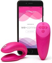 WE-VIBE Chorus Koppel Vibrator met Squeeze Control - Roze - Duo Vibrator voor hem en haar - Oplaadbaar - met App Bediening
