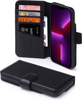 iPhone 13 Pro Max Hoesje - Luxe MobyDefend Wallet Bookcase - Zwart - GSM Hoesje - Telefoonhoesje Geschikt Voor: Apple iPhone 13 Pro Max
