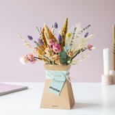 Bloomposy Pastel | Inclusief kartonnen vaas | Uniek cadeau | Bloompost