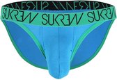 Sukrew - Tanga Ocean Blauw - Maat M - Heren Ondergoed - Mannen Tanga