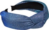 Jessidress® Elegante Dames Diademen met glitters Feestelijke Diadeem Haarband - Blauw