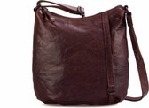 Spikes & Sparrow Kleine Schoudertas / Crossbody Tas  Dames -  Leer - Bronco     -  Bruin