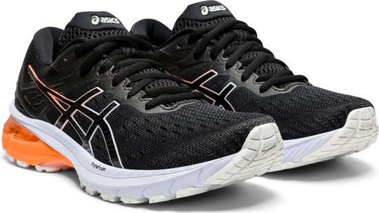 Asics Asics GT-2000 9 Sportschoenen - Maat 37 - Vrouwen - zwart/oranje/wit  | bol.com
