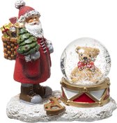 Sweeuwbol petit ours et Père Noël - 45MM - Boule à neige