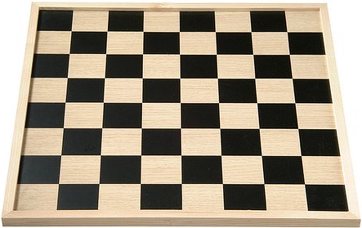 Tweezijdig Schaak- en Dambord van Hout – Groot Spelbord 40 x 40 cm – Houten Bord voor Schaakspel & Dammen – Klassiek Bordspel – Engelhart — afbeelding 8