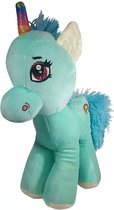 Rainbow Unicorn Pluche Knuffel (Turquoise) 30 cm | Regenboog Eenhoorn Peluche Plush Toy | Speelgoed Knuffeldier Knuffelpop voor kinderen | Extra zacht en lief knuffeltje