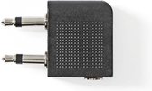 Dynavox - 2x 3.5mm jack Male naar 3.5mm jack Female - Stereo-Audioadapter