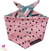 Hondenbandana | Knoopbandana | Pink Dots maat M