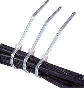 Kabelbinders Tie wraps - 100 x 2,5 mm - Transparant (100 stuks)
