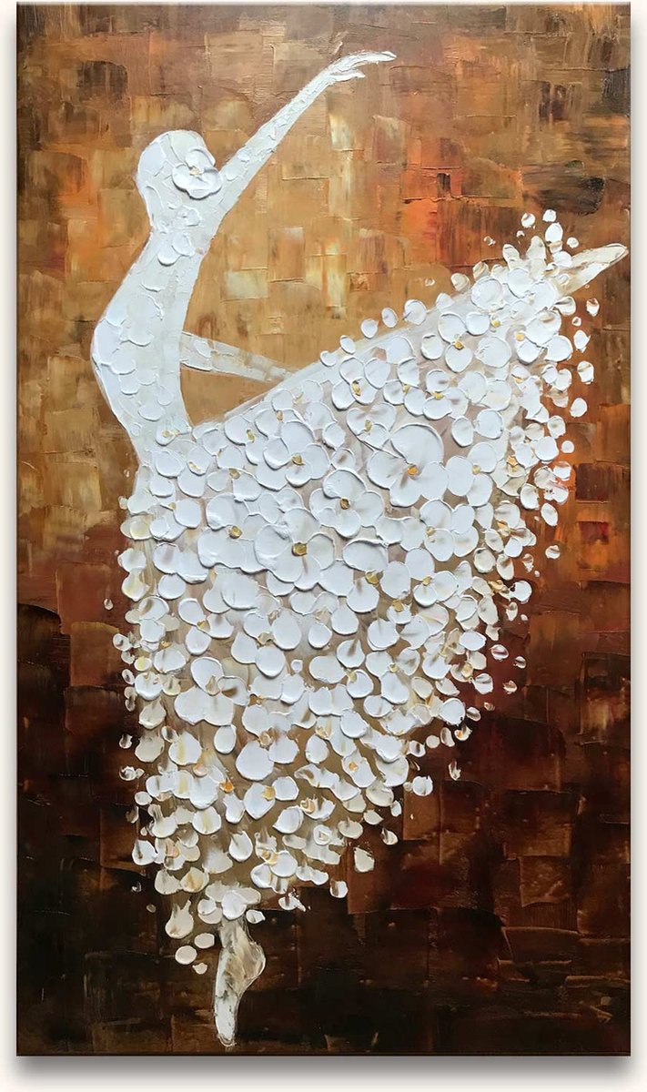 Handgeschilderd schilderij Olieverf op Canvas - Klassieke Ballerina