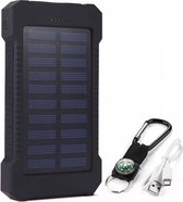 Allpowers Solar Powerbank - 30.000 mAh - Zonnelader - 2 USB - Universeel - Powerbank Zonne Energie - Powerbank Outdoor - Zwart