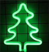 Jawes- Neon lamp kerstboom- Groen- Nachtlamp- Neon wandlamp- Neon verlichting- Sfeer verlichting- Neon lamp muur