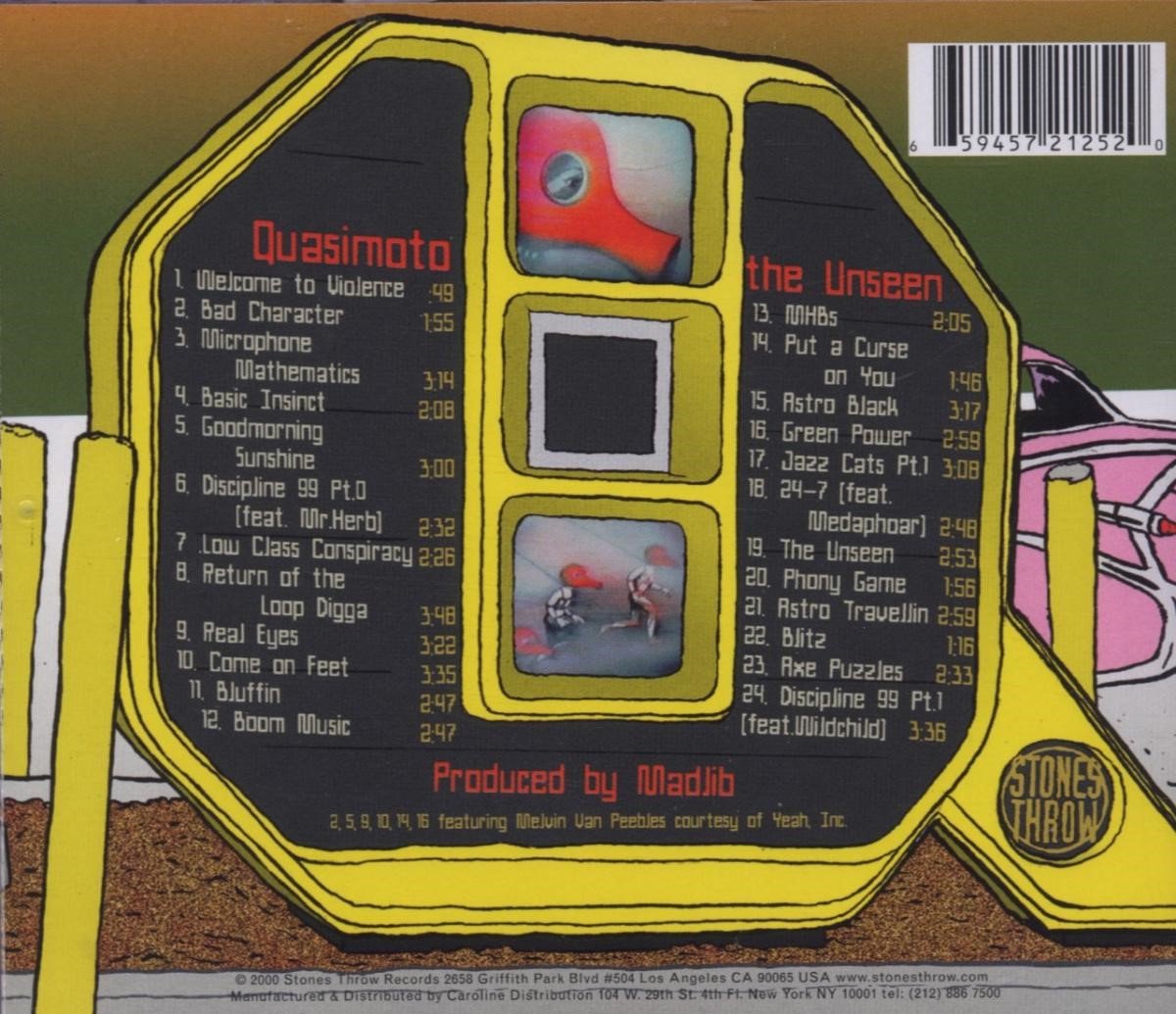 Quasimoto Unseen (CD) (Deluxe Edition), Quasimoto CD (album