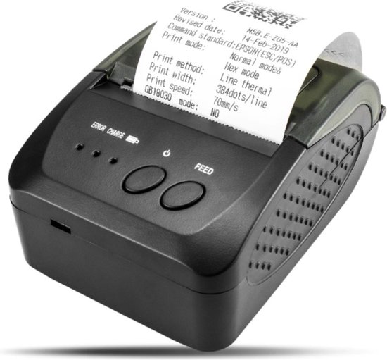 Kicket® Bluetooth Printer - Kassabonprinter - Pocket Printer -  Thermoprinter -... | bol.com
