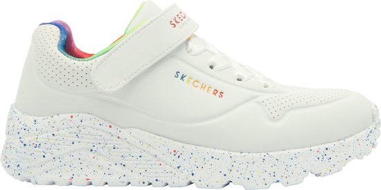 Skechers Uno Lite-Rainbow Specks Meisjes Sneakers - White - Maat 28