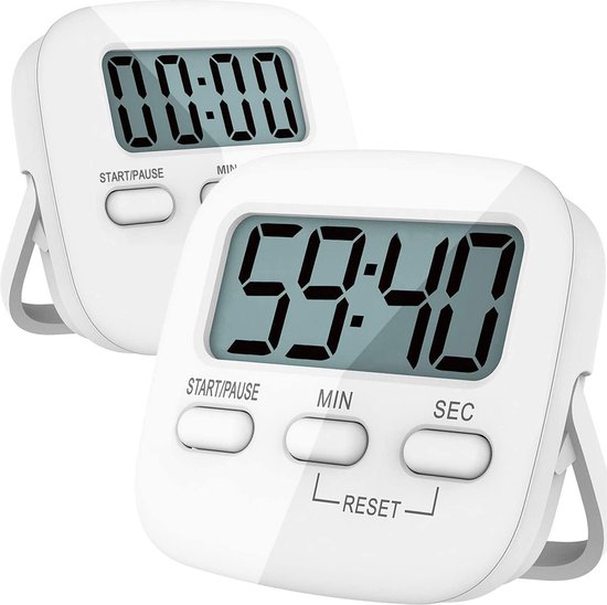 Digitale Timer - 2 Stuks - Wit | bol