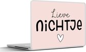 Laptop sticker - 11.6 inch - Spreuken - Roze - Pastel - 30x21cm - Laptopstickers - Laptop skin - Cover