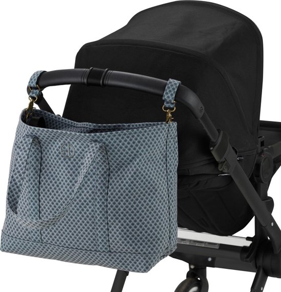 Elodie Canvas Tote luiertas - Luiertas verzorgingstas - Luiertassen - Turquoise Nouveau van Elodie — afbeelding 5