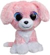 foto van Lumo Stars Knuffel Lumo Dog Pinky Roze 15 Cm