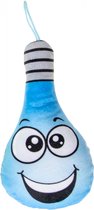 Lg-imports Knuffel Lampje Met Gek Gezicht Blauw 20x10 Cm