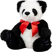 Clemens Knuffelbeer Panda Taro Junior 30 Cm Pluche Wit/zwart
