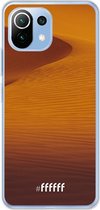 6F hoesje - geschikt voor Xiaomi Mi 11 Lite -  Transparant TPU Case - Sand Dunes #ffffff