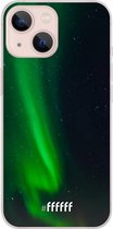 6F hoesje - geschikt voor iPhone 13 Mini -  Transparant TPU Case - Northern Lights #ffffff
