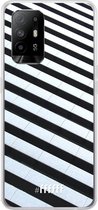 6F hoesje - geschikt voor OPPO A94 5G -  Transparant TPU Case - Mono Tiles #ffffff