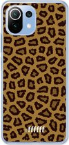 6F hoesje - geschikt voor Xiaomi Mi 11 Lite -  Transparant TPU Case - Leopard Print #ffffff