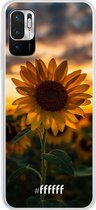 6F hoesje - geschikt voor Xiaomi Redmi Note 10 5G -  Transparant TPU Case - Sunset Sunflower #ffffff