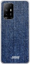 6F hoesje - geschikt voor OPPO A94 5G -  Transparant TPU Case - Denim #ffffff