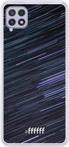 6F hoesje - geschikt voor Samsung Galaxy A22 4G -  Transparant TPU Case - Moving Stars #ffffff