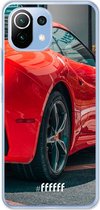 6F hoesje - geschikt voor Xiaomi Mi 11 Lite -  Transparant TPU Case - Ferrari #ffffff