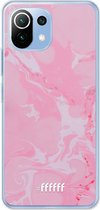 6F hoesje - geschikt voor Xiaomi Mi 11 Lite -  Transparant TPU Case - Pink Sync #ffffff