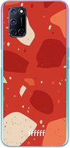 6F hoesje - geschikt voor OPPO A52 -  Transparant TPU Case - Terrazzo N°4 #ffffff