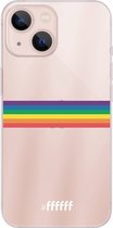 6F hoesje - geschikt voor iPhone 13 - Transparant TPU Case - #LGBT - Horizontal #ffffff