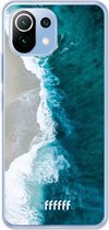 6F hoesje - geschikt voor Xiaomi Mi 11 Lite -  Transparant TPU Case - Beach all Day #ffffff