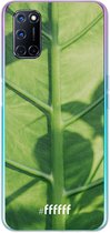 6F hoesje - geschikt voor OPPO A72 -  Transparant TPU Case - Leaves Macro #ffffff