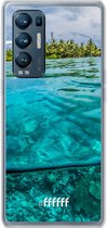 6F hoesje - geschikt voor OPPO Find X3 Neo -  Transparant TPU Case - Beautiful Maldives #ffffff