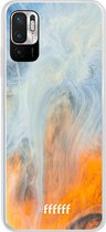 6F hoesje - geschikt voor Xiaomi Redmi Note 10 5G -  Transparant TPU Case - Fire Against Water #ffffff